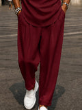 Modern Minimalist Short Sleeve Shirt Pants Set