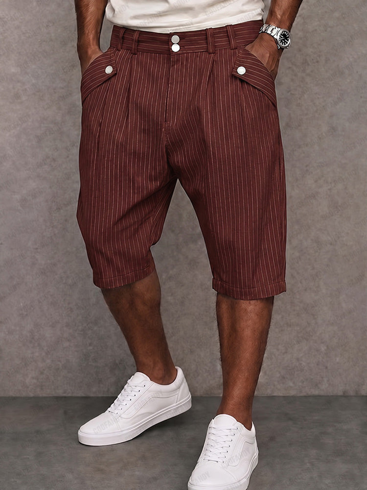 dress shorts for men Stone Pleated Men's fashion & style |