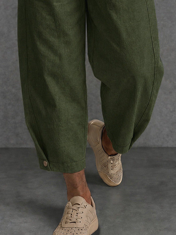 Men's Plaid Drop Crotch Joggers | Urban Street Style – COOFANDY