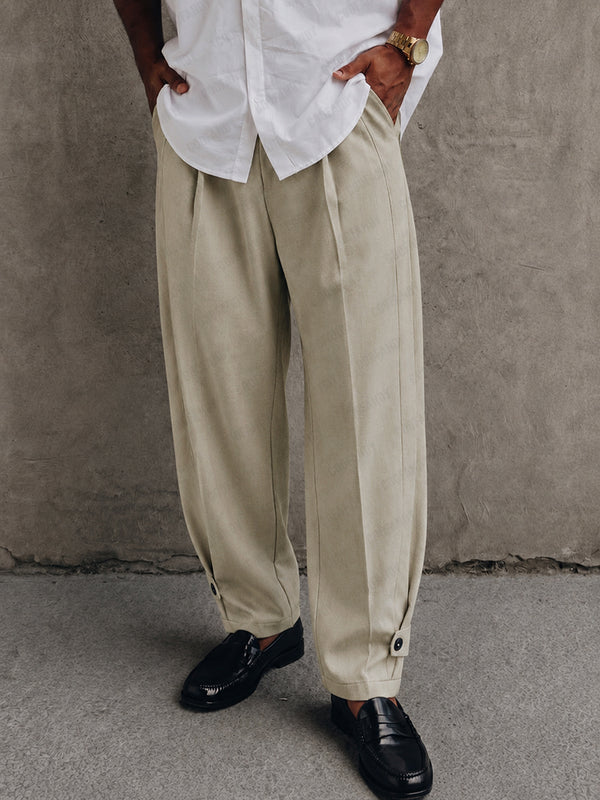 Modern Smart Casual Pleated Harem Pants