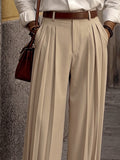 Smart Casual Multi-Pleated Suit Pants