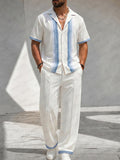 Resort Loose Fit Gradient Stripes Matching Sets