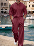 Clean-Cut Urban Leisure Matching Set