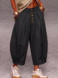 Casual Loose Fit Cotton Harem Pants