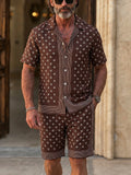 Luxury Resort Style Printed Shorts Set
