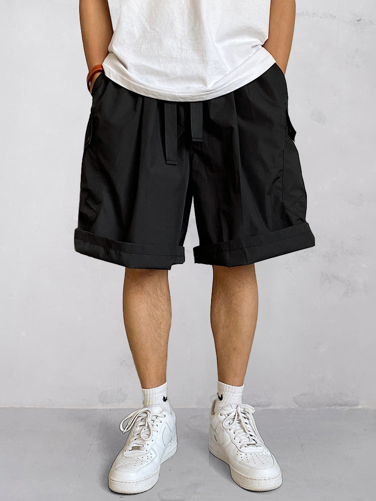 Stylish Cargo Shorts - Loose Fit | 100% Polyester | Elastic Waist
