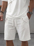 Athleisure Zipper Accent T-Shirt Shorts Set