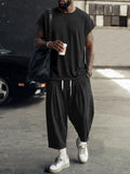 Casual Loose Tank Top and Lantern Pants Set