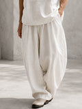 Effortless 100% Cotton Tank Top Baggy Pants Set