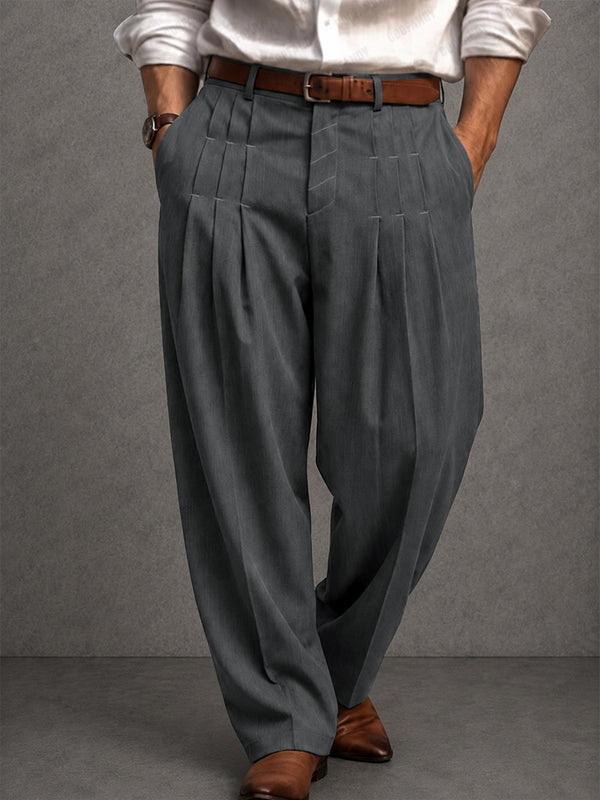 Smart Casual Designer Pleated Pants