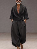 Urban Minimalist 100% Cotton Tie-Up Shirt Set