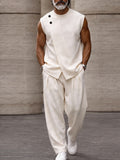 Quiet Luxury Style Sleeveless Top Matching Set