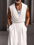Stylish Comfort Cowl Neck Sleeveless Top Set