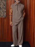 Minimalist Designer Sleeveless Matching Set