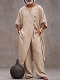 Boho Artistic Cotton Loose Fit Matching Set
