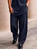 Casual Creative Pocket Longline Top Pants Set