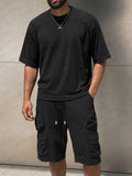 Athletic Street Tee and Cargo Shorts Set