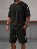 Sporty Button Accent Co-ord Set