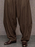 Smart Casual Pinstripe Tapered Pants