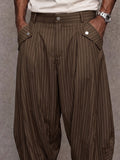 Smart Casual Pinstripe Tapered Pants