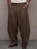 Smart Casual Pinstripe Tapered Pants