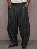 Smart Casual Pinstripe Tapered Pants