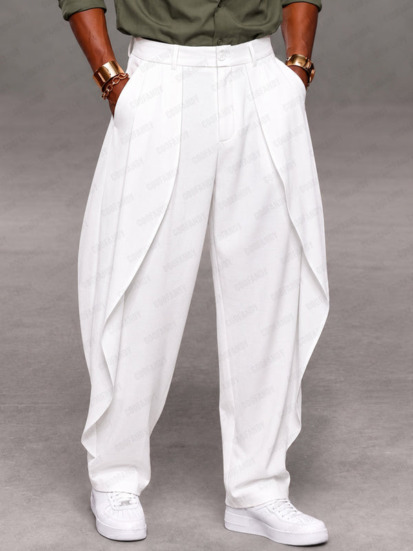 Designer Draped Curved Panel Design Pants