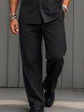 Casual Metal Button Accent Shirt Pants Set