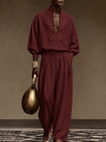 Minimalism Casual Designer Shirt and Pants Set