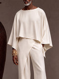 Designer Cape Sleeve Poncho Shirt Pants Set