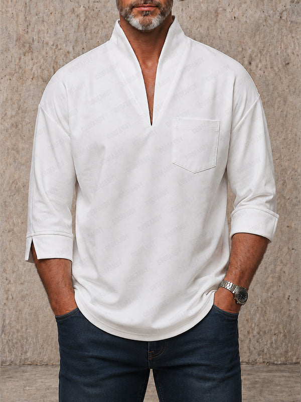 Minimalism Quiet Luxury Stand Collar Shirt