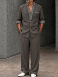 Smart Casual Houndstooth Splicing Matching Set