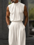 Urban Casual High-Stretch Sleeveless 2-Piece Set