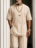 Essential Leisure Pleated Detail T-Shirt Pants Set