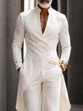 Quiet Luxury Style Long Tail Shirt Pants Set