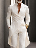 Quiet Luxury Style Long Tail Shirt Pants Set