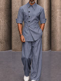 Smart Casual Wardrobe Essentials Pinstripe Matching Set