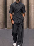 Smart Casual Wardrobe Essentials Pinstripe Matching Set