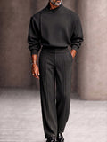 Modern Boxy Fit Shoulder Pad Top Pants Set