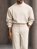 Modern Boxy Fit Shoulder Pad Top Pants Set