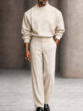 Modern Boxy Fit Shoulder Pad Top Pants Set