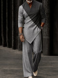 Effortless Style Colorblock T-Shirt Pants Set