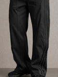 Casual Multi-Button Fly Pleated Pants
