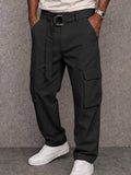 Essential 100% Cotton Cargo Pants with Belt