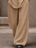 Casual Loose Lantern Sleeve Shirt Pants Set