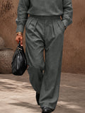 Minimalist Luxury Mandarin Collar Matching Set