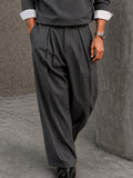 Smart Casual Contrast Cuff 2-Piece Suit Set
