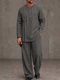 Modern Breathable Pleated Design 2-Piece Set