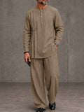 Modern Breathable Pleated Design 2-Piece Set