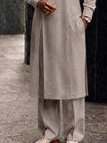 Versatile Pocketed Longline Top Pants Set